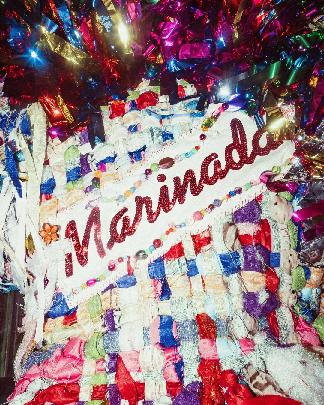 Photo by Marina Sena on February 17, 2026. May be an image of tinsel and text.