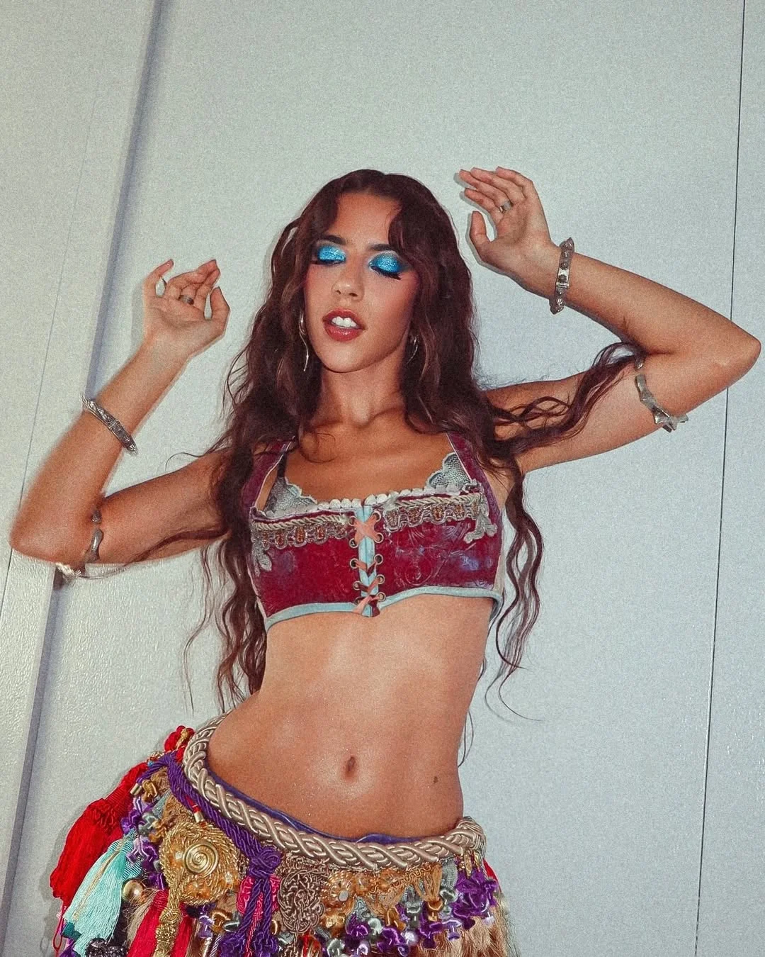 Photo by Marina Sena on February 17, 2026. May be an image of dancing, costume and text.